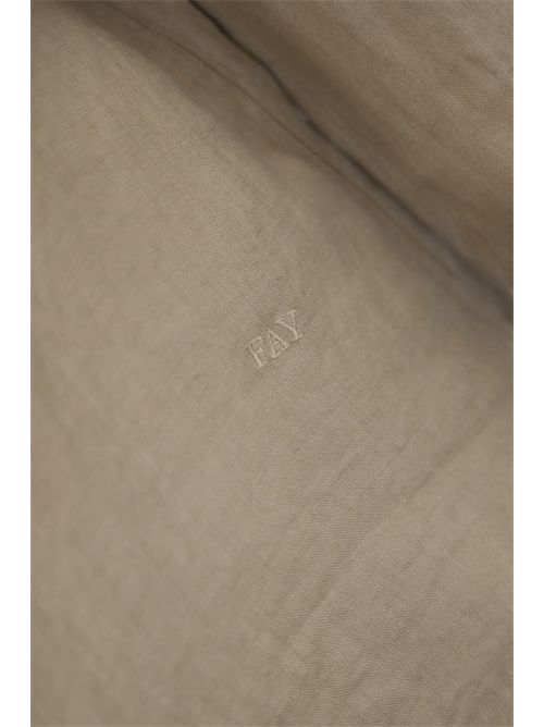 Camicia in lino beige FAY | NCWA150570T VTWC212